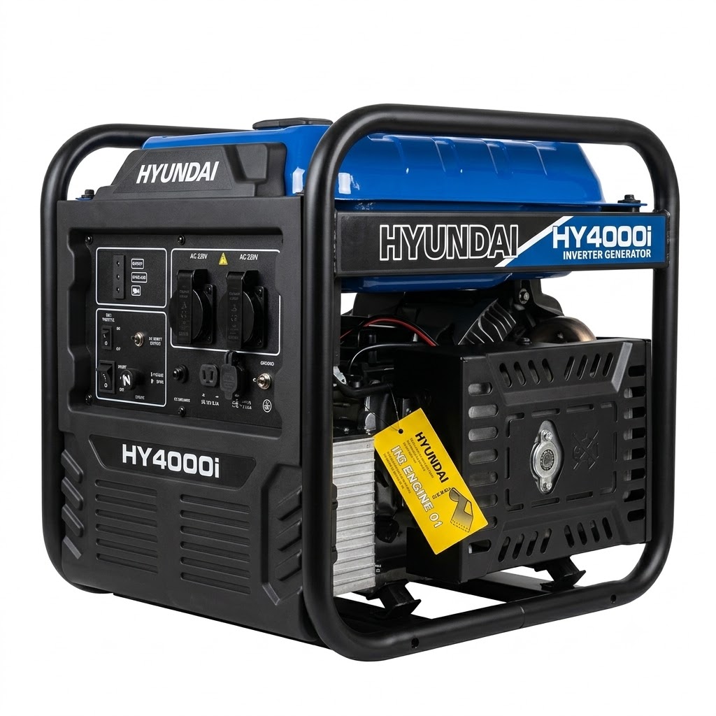 Máy phát điện 4KW chạy xăng HYUNDAI HY4000I Máy phát điện 4kw HYUNDAI HY4000I